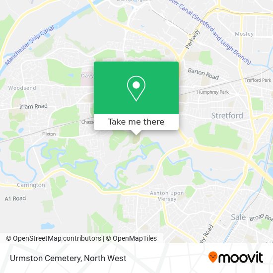 Urmston Cemetery map