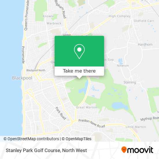 Stanley Park Golf Course map