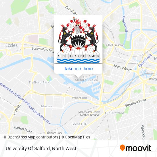 University Of Salford map