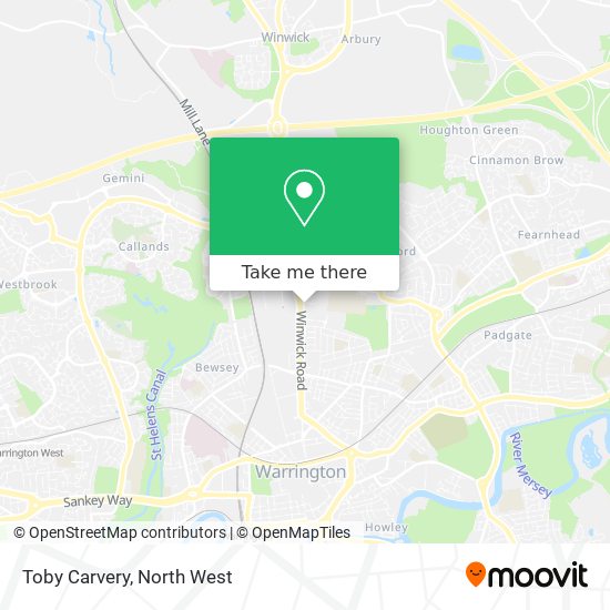 Toby Carvery map