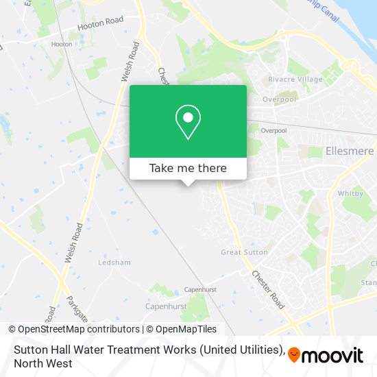 Sutton Hall Water Treatment Works (United Utilities) map