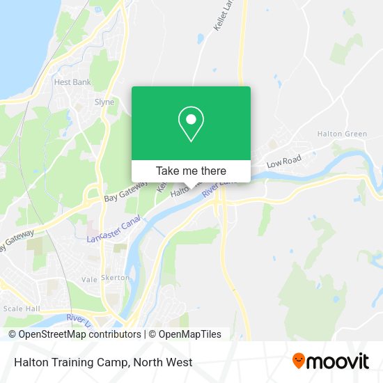 Halton Training Camp map