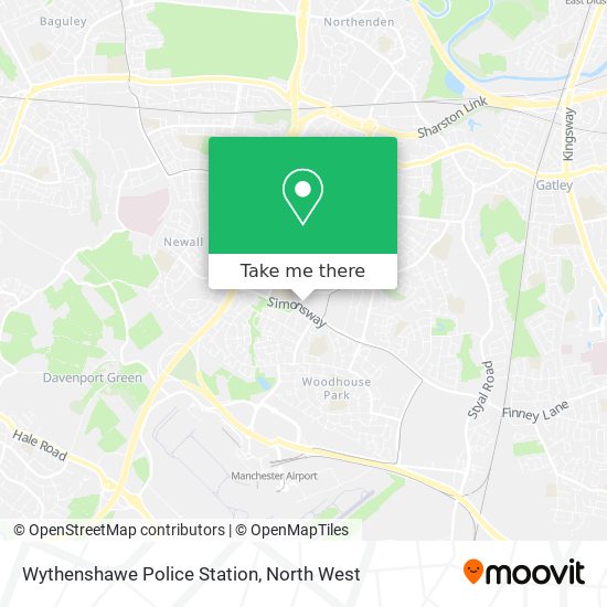 Wythenshawe Police Station map