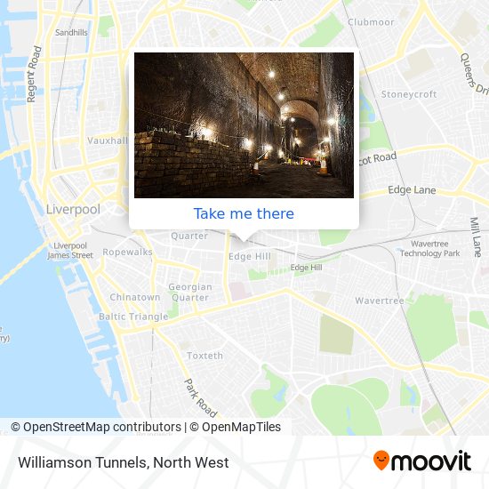 Williamson Tunnels map