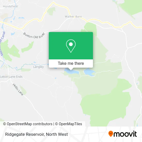 Ridgegate Reservoir map