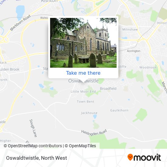 Oswaldtwistle map