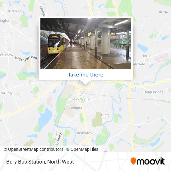 Bury Bus Station map