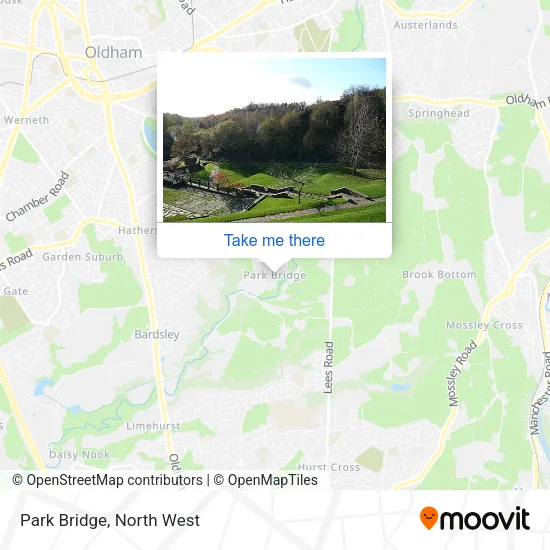 Park Bridge map