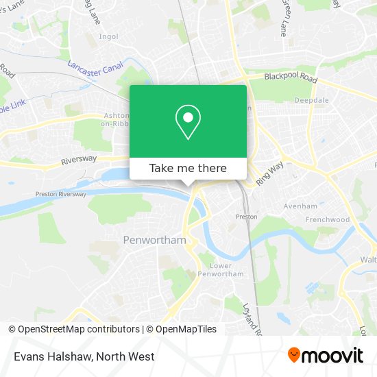 Evans Halshaw map