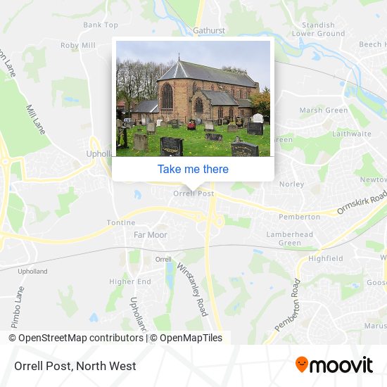 Orrell Post map