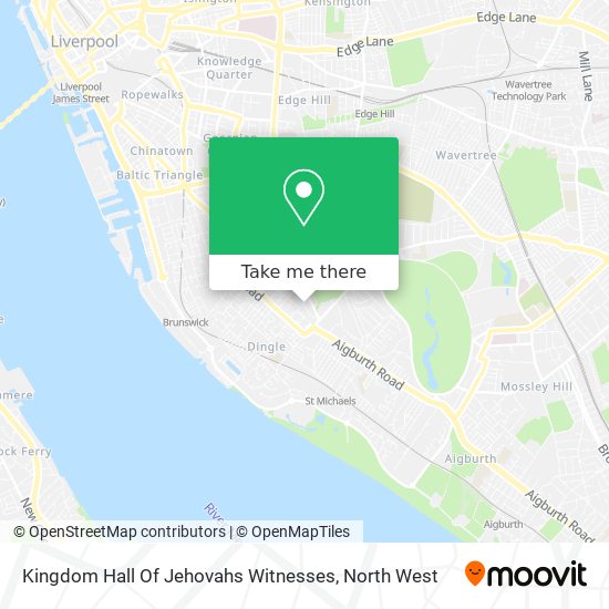 Kingdom Hall Of Jehovahs Witnesses map
