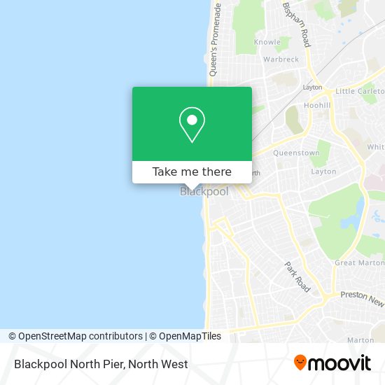 Blackpool North Pier map