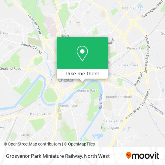 Grosvenor Park Miniature Railway map