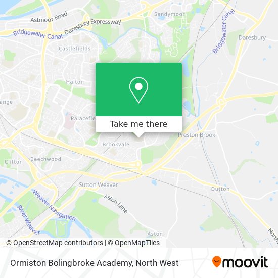Ormiston Bolingbroke Academy map