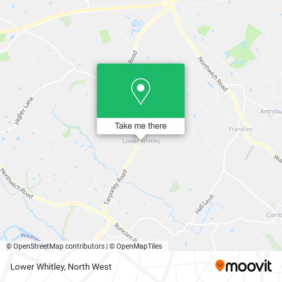 Lower Whitley map