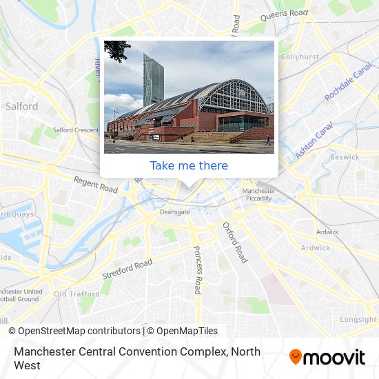 Manchester Central Convention Complex map
