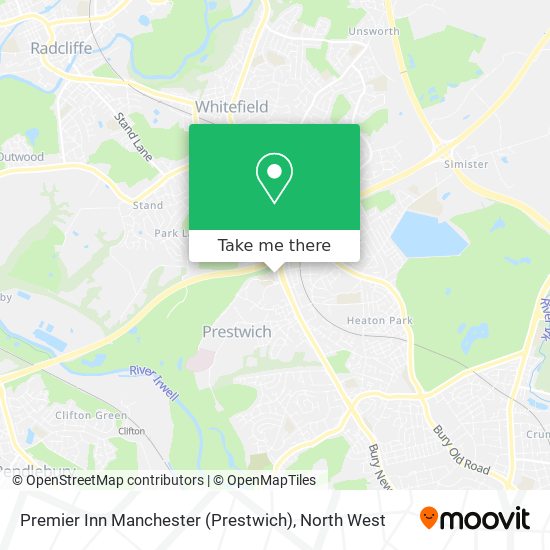 Premier Inn Manchester (Prestwich) map