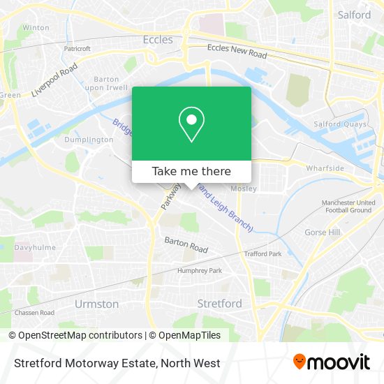 Stretford Motorway Estate map