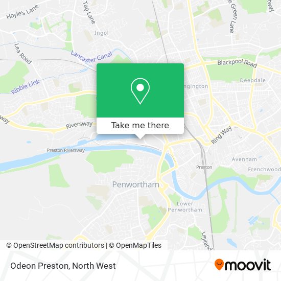 Odeon Preston map