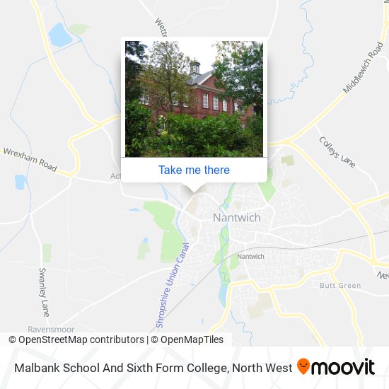Malbank School And Sixth Form College map