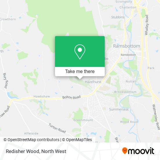 Redisher Wood map