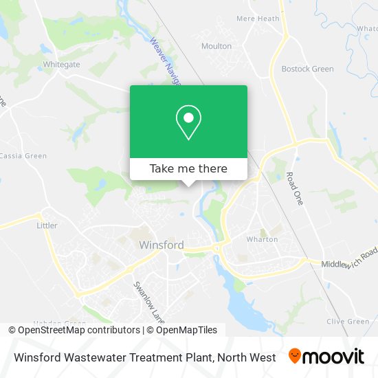 Winsford Wastewater Treatment Plant map