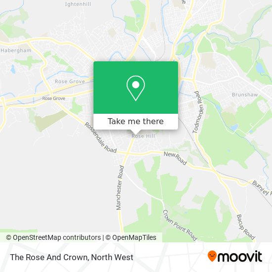 The Rose And Crown map