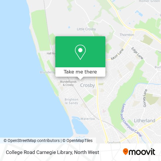 College Road Carnegie Library map