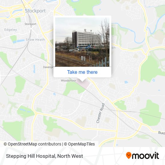 Stepping Hill Hospital map