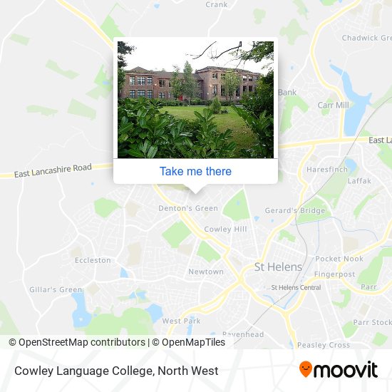 Cowley Language College map