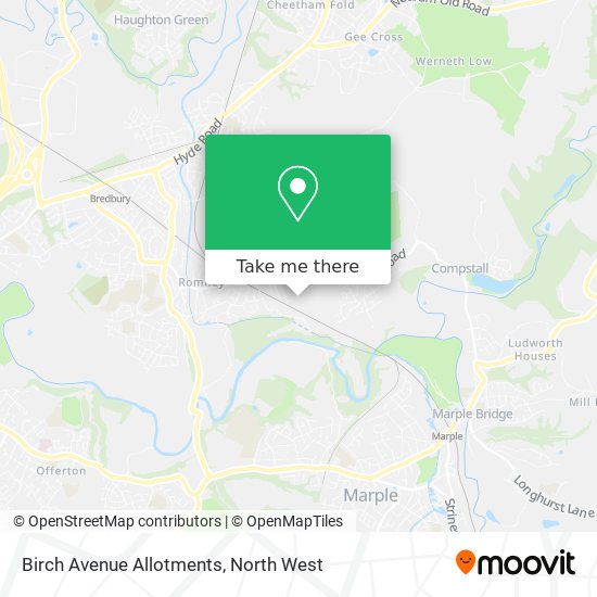 Birch Avenue Allotments map