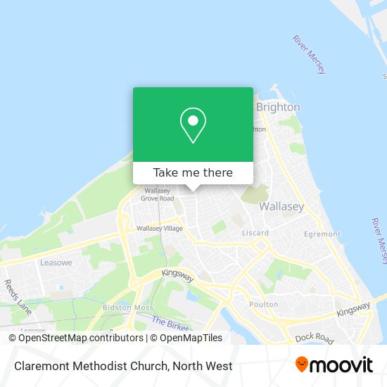 Claremont Methodist Church map