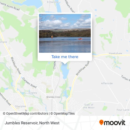 Jumbles Reservoir map
