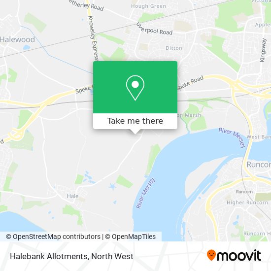 Halebank Allotments map