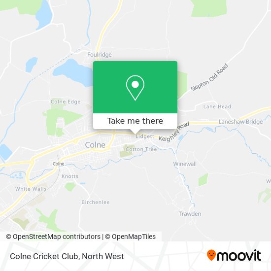 Colne Cricket Club map