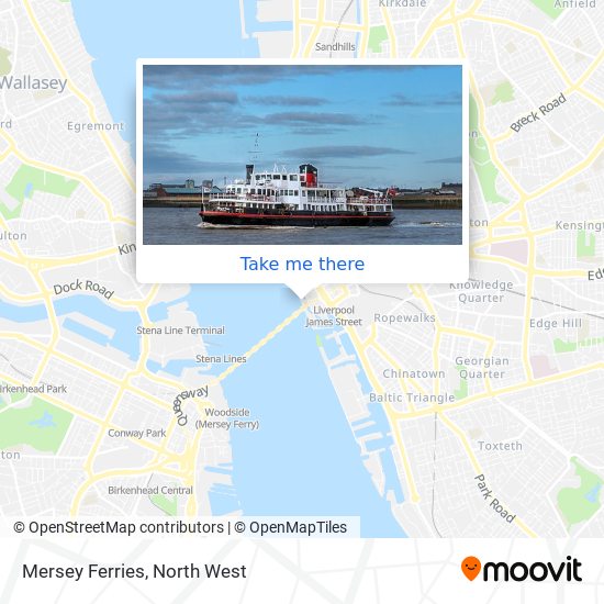 Mersey Ferries map