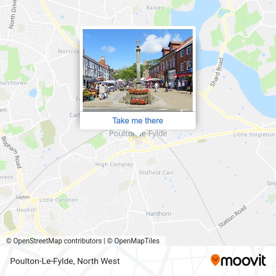 How to get to PoultonLeFylde by bus, train or light rail?