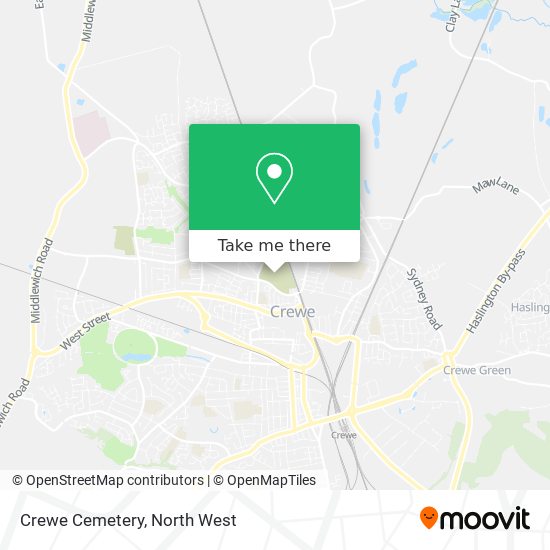 Crewe Cemetery map
