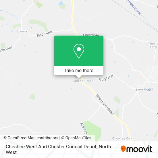 How to get to Cheshire West And Chester Council Depot by bus or train?