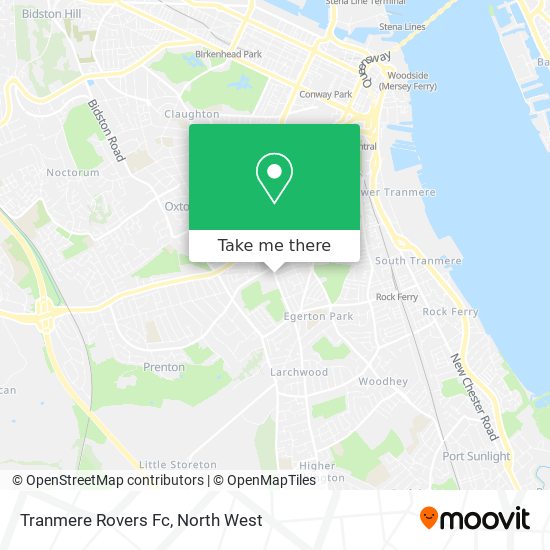Tranmere Rovers Fc map