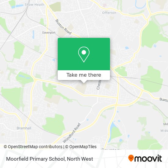 Moorfield Primary School map