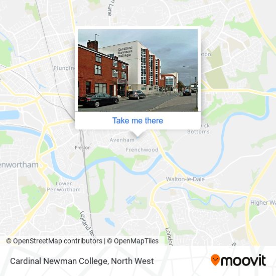 Cardinal Newman College map