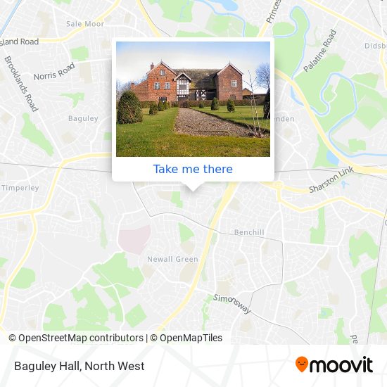 Baguley Hall map