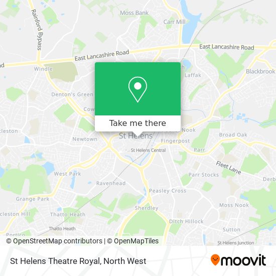 St Helens Theatre Royal map