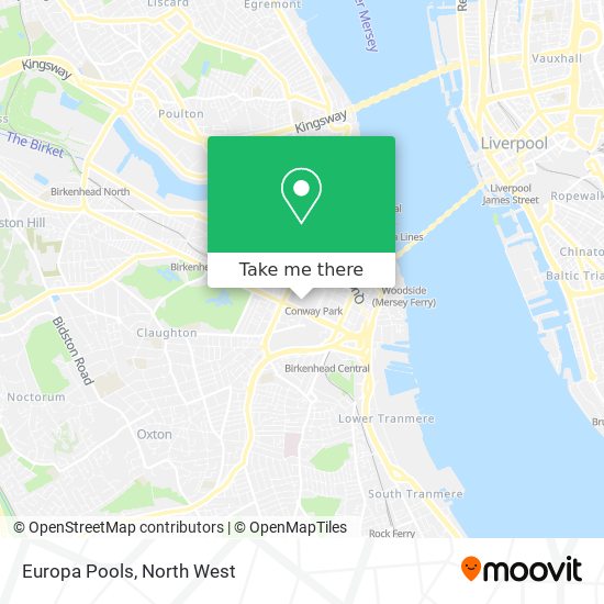 Europa Pools map