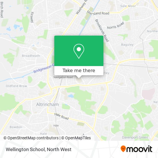 Wellington School map