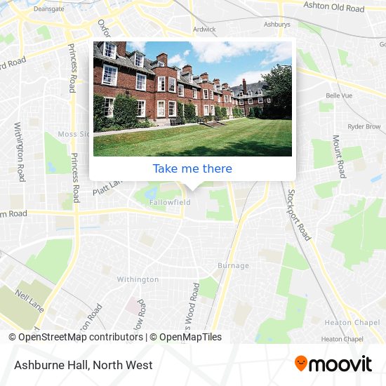 Ashburne Hall map