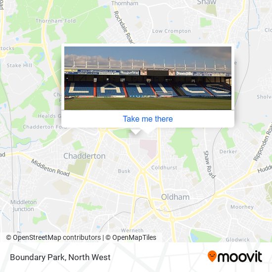 Boundary Park map