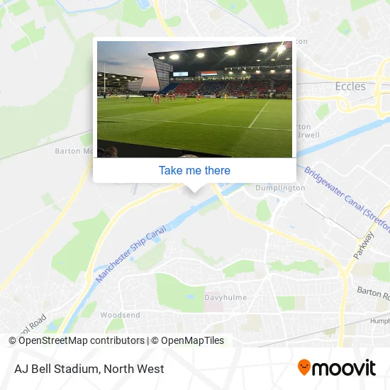AJ Bell Stadium map