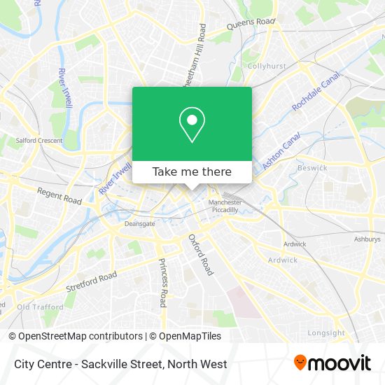 City Centre - Sackville Street map